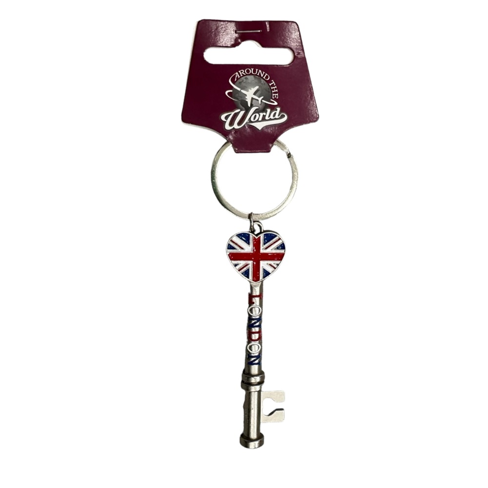 Around The World London Travel Souvenir Keychain